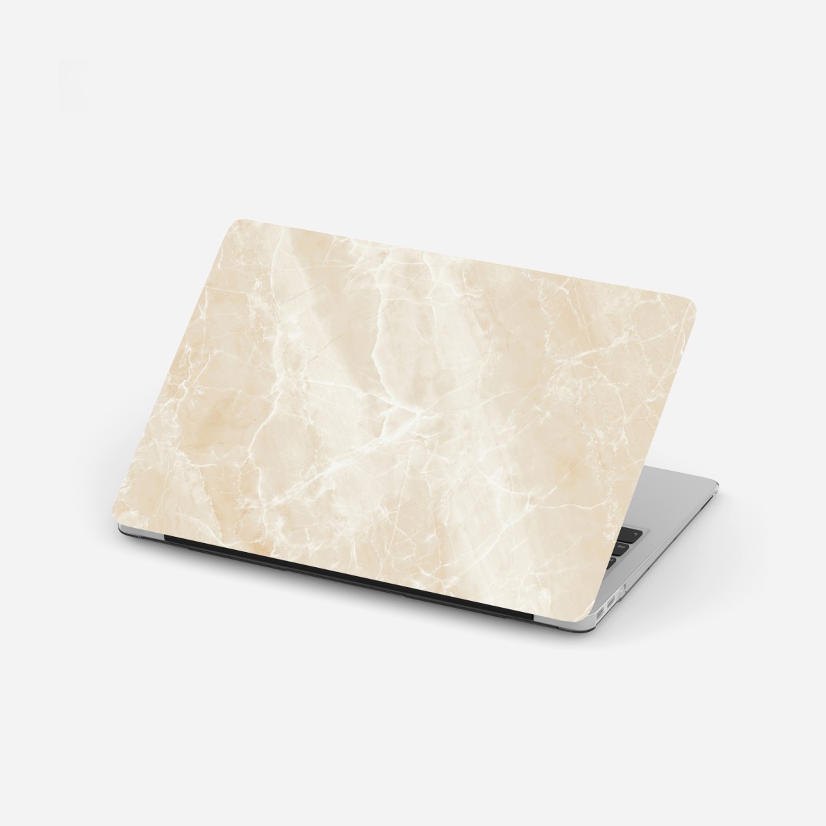 Laptop-Aufkleber beige marmorstruktur mit weißen adern – Wallnifity®