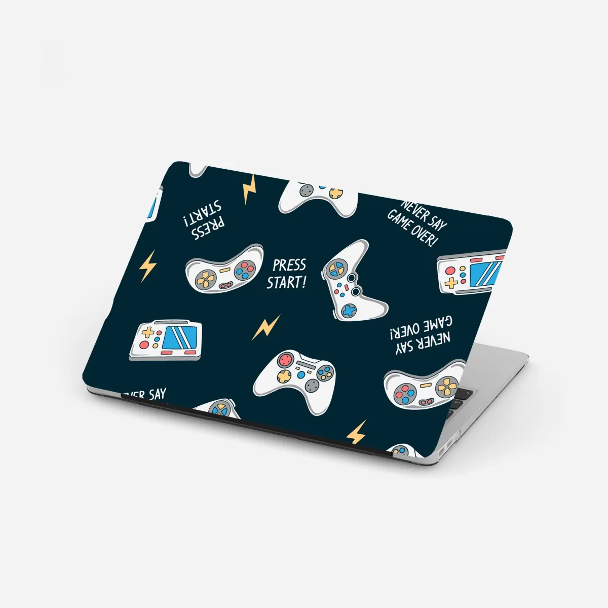 Laptop-Aufkleber retro-muster mit gamepads – Wallnifity®