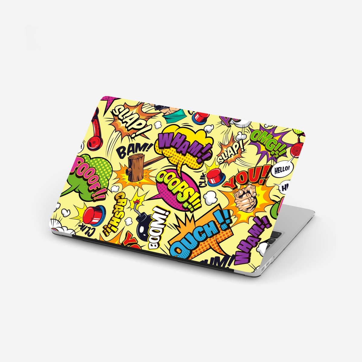 Laptop-Aufkleber retro pop-art comic collage – Wallnifity®