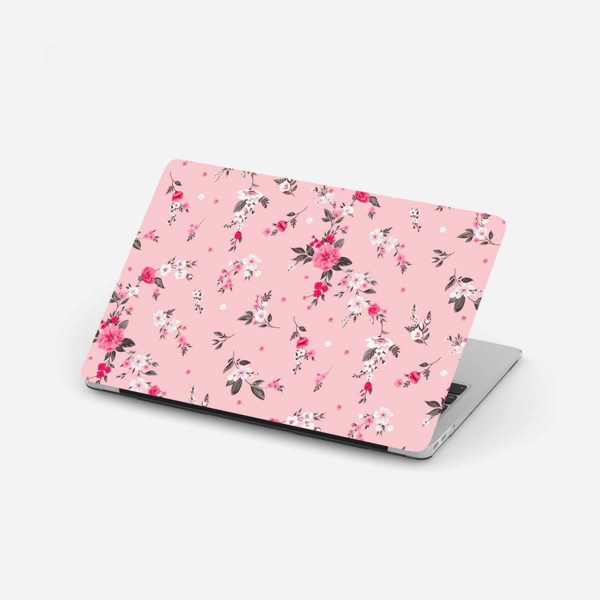 Laptop-Aufkleber zartes rosa blumenmuster – Wallnifity®