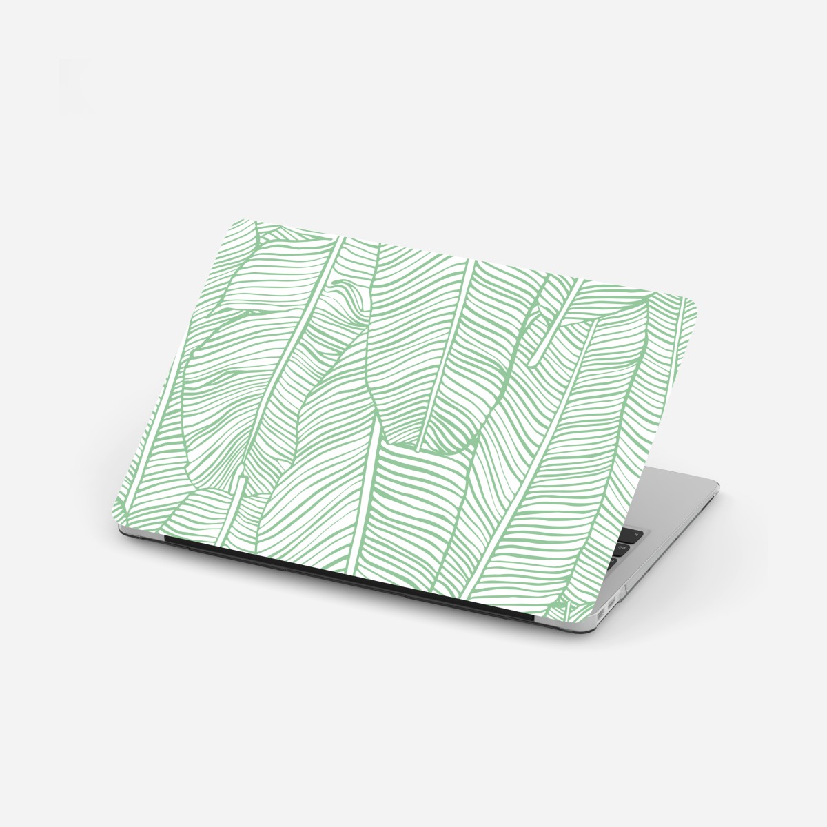 Laptop-Aufkleber mintfarbenes bananenblattmuster – Wallnifity®