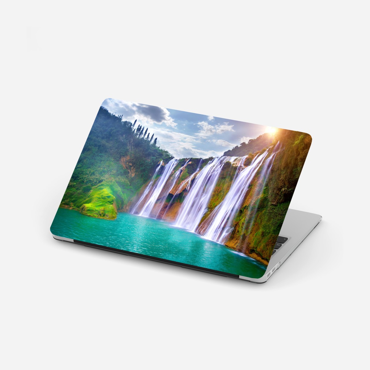 Laptop-Aufkleber Jiulong wasserfall türkis kaskade in Luoping, China – Wallnifity®