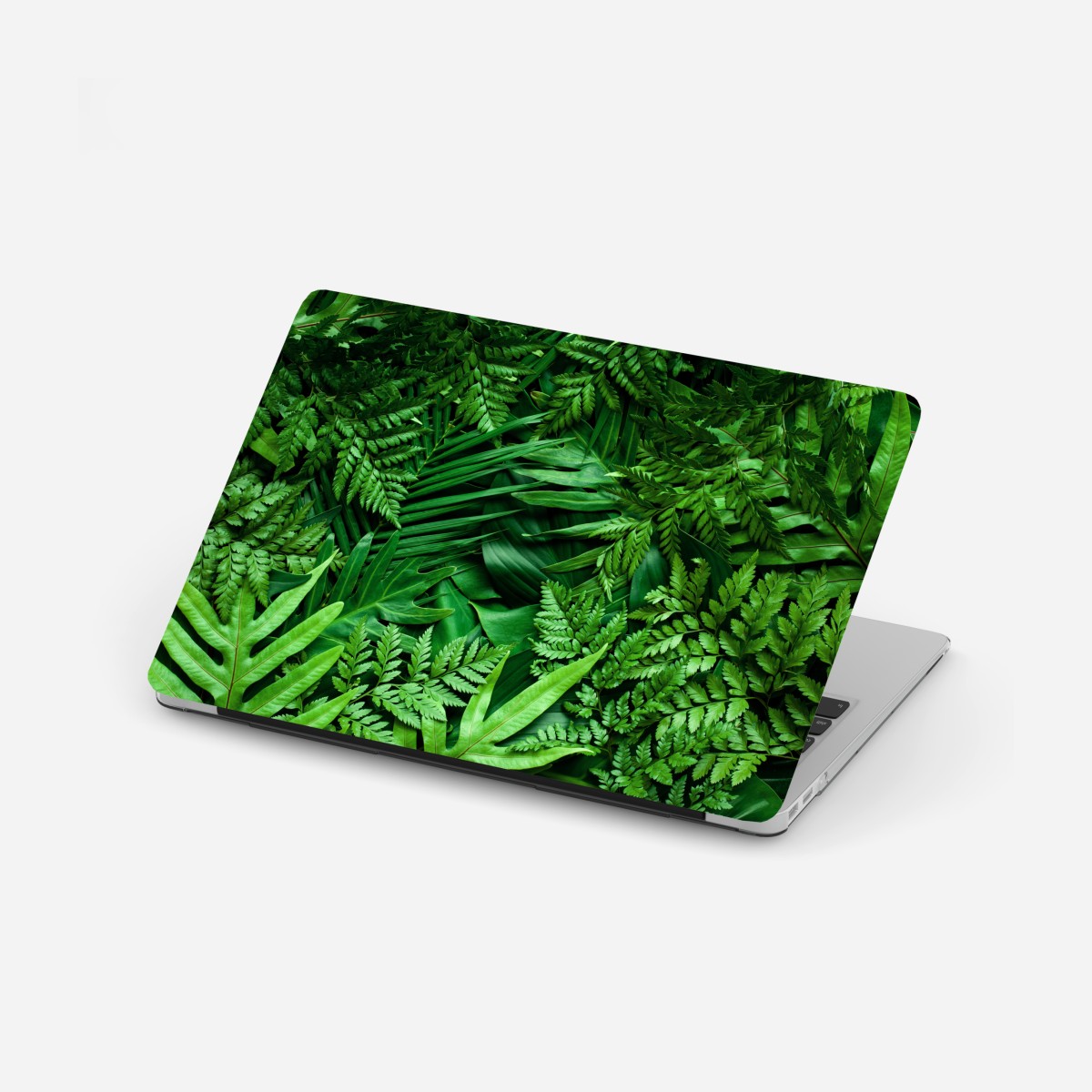 Laptop-Aufkleber üppiges grünes blättermuster – Wallnifity®