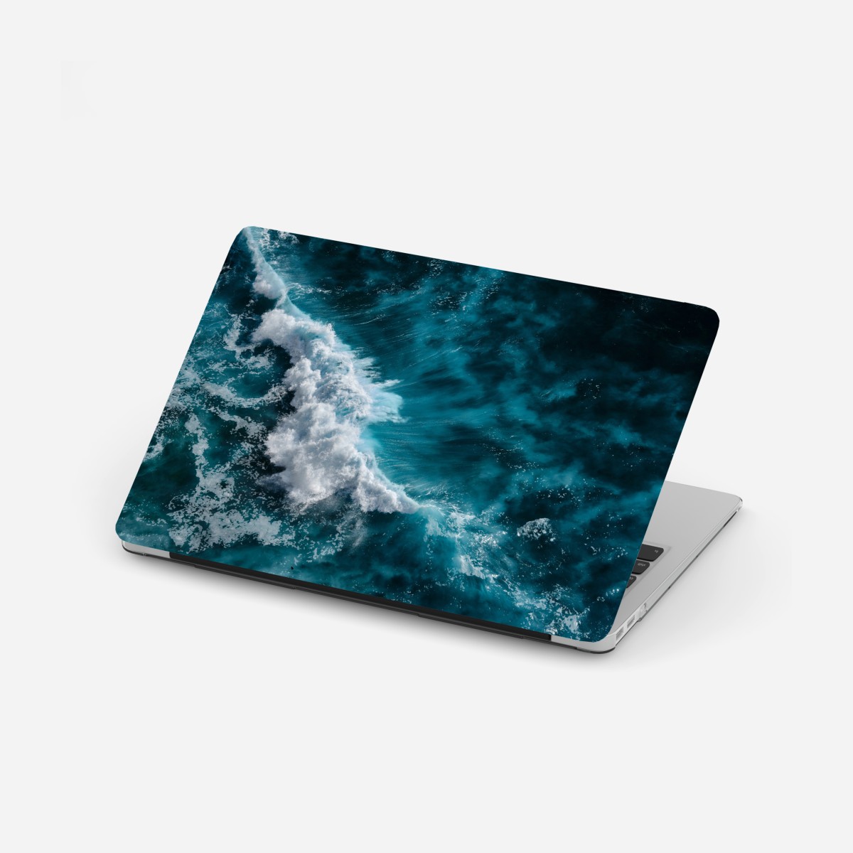 Laptop-Aufkleber türkisfarbene ozeanwellen aus der luft Bali – Wallnifity®
