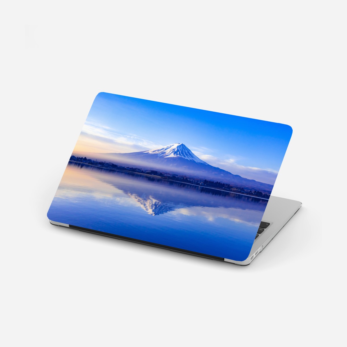 Laptop-Aufkleber Mount Fuji morgendliche reflexion über ruhigem see – Wallnifity®