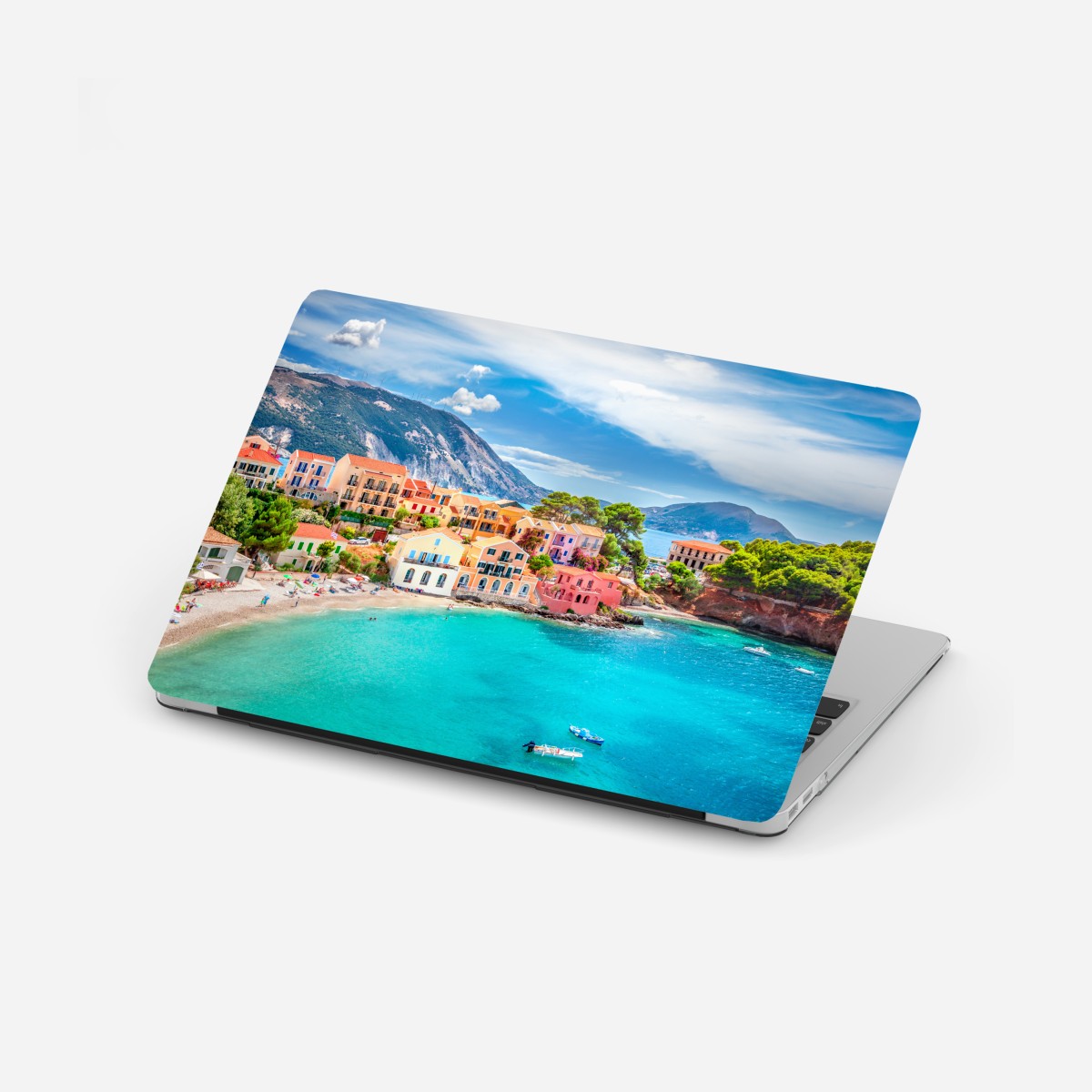 Laptop-Aufkleber Assos küstenblick, Kefalonia – Wallnifity®
