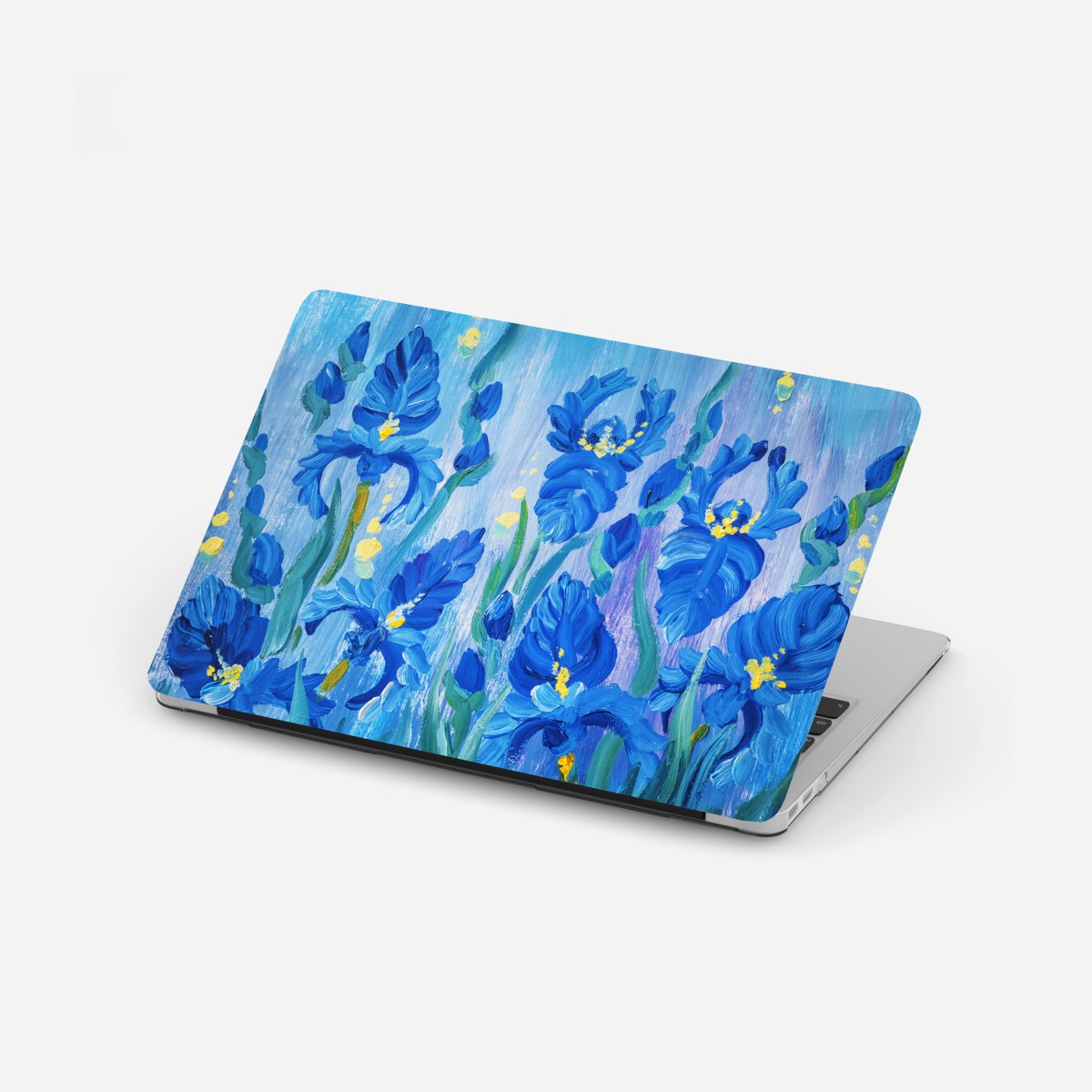 Laptop-Aufkleber lebendiger blauer iris-bund – Wallnifity®