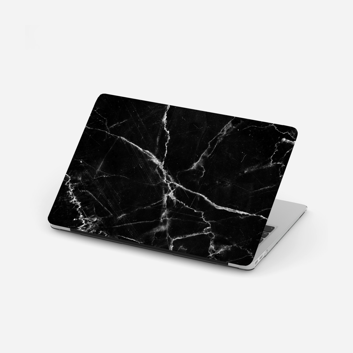 Laptop-Aufkleber schwarzer marmor mit weißen adern – Wallnifity®