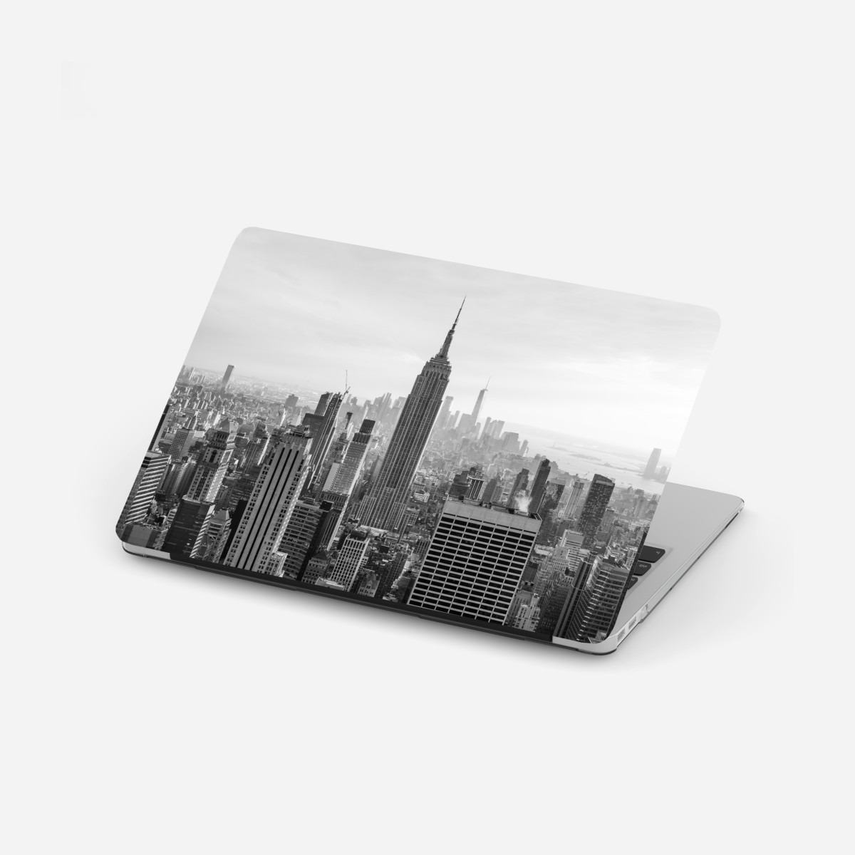 Laptop-Aufkleber New York skyline in schwarzweiß – Wallnifity®