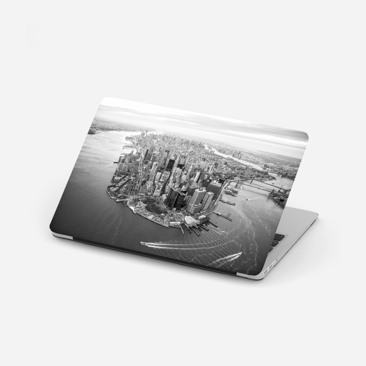 Laptop-Aufkleber Manhattan skyline aus der luft – Wallnifity®