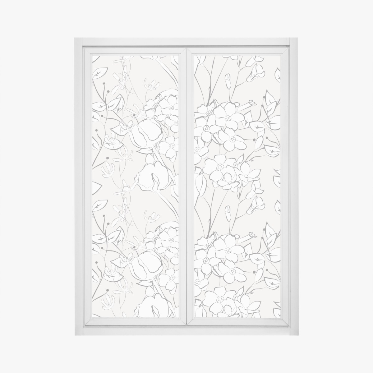 Fensteraufkleber zartes pastellblumenmuster – Wallnifity®