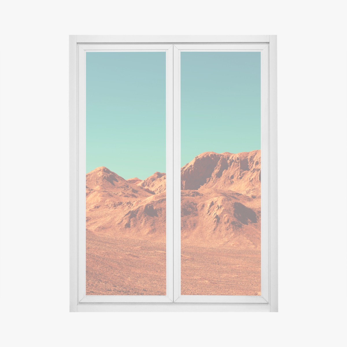 Fensteraufkleber marslandschaft — planetarische szene – Wallnifity®