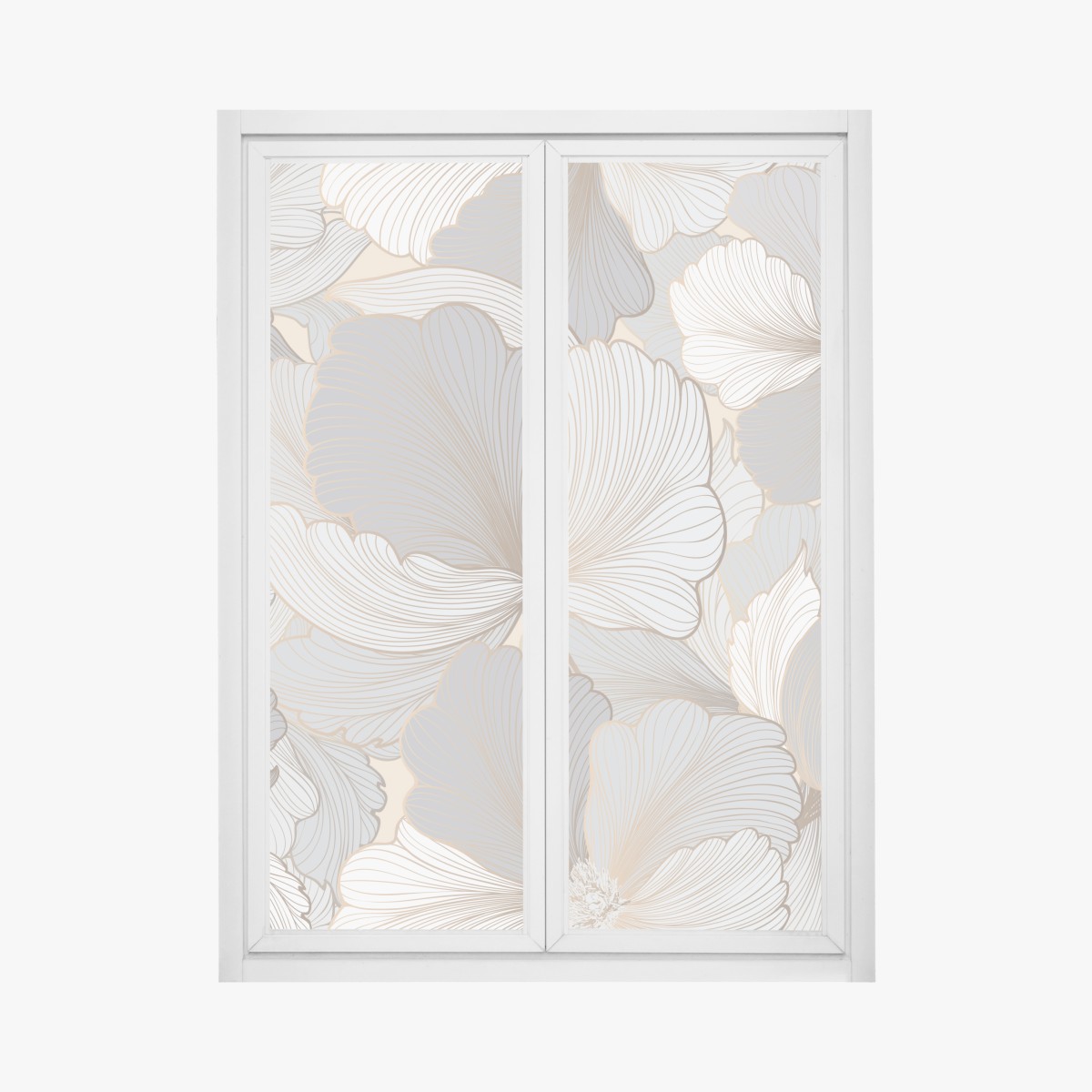 Fensteraufkleber zartes pastell blumenmuster – Wallnifity®