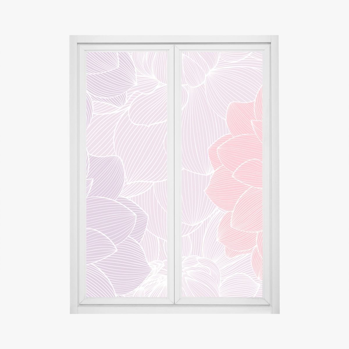 Fensteraufkleber zartes pastell blumenmuster – Wallnifity®
