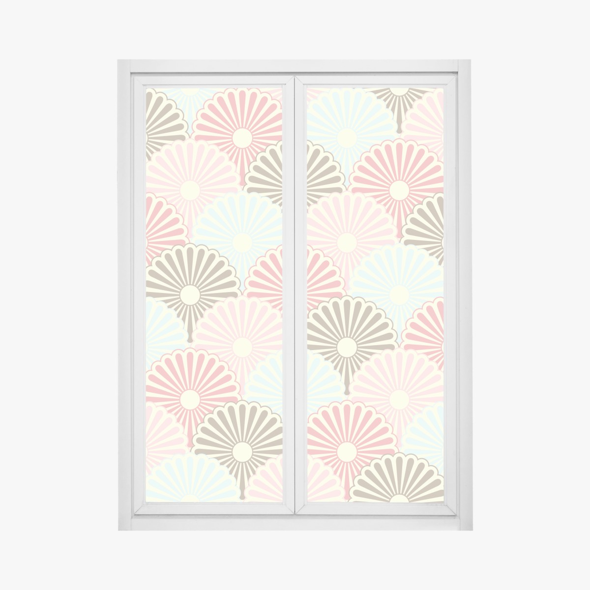 Fensteraufkleber pastelliges muschelmuster – Wallnifity®