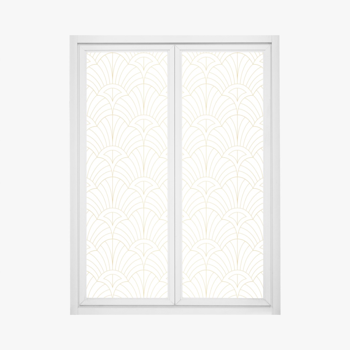 Fensteraufkleber goldenes art deco muster – Wallnifity®