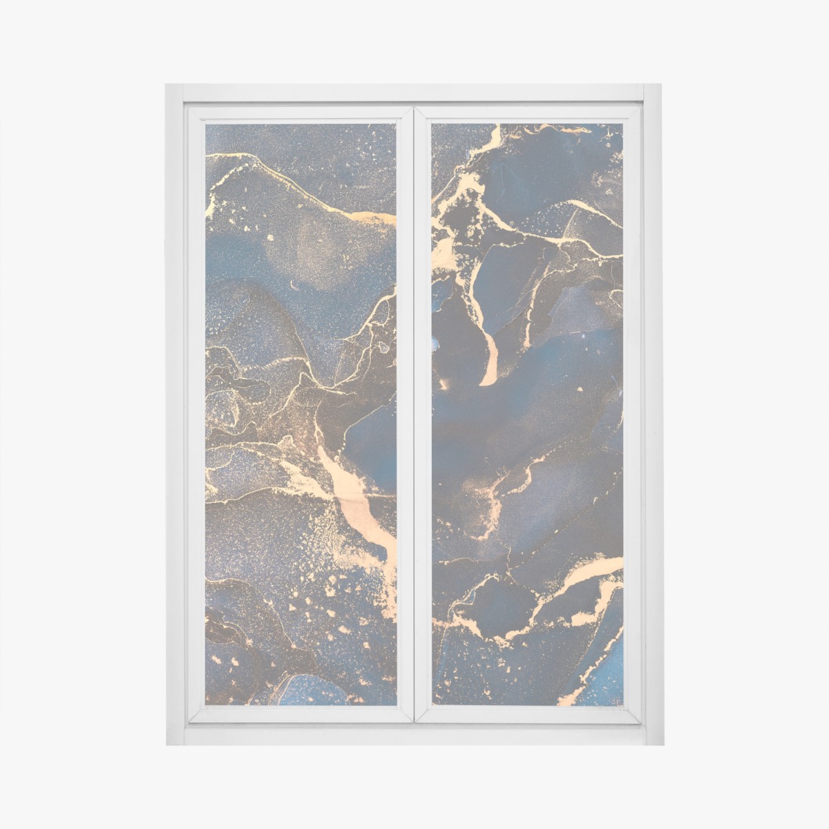 Fensteraufkleber nachtmarmor mit goldenen adern – Wallnifity®