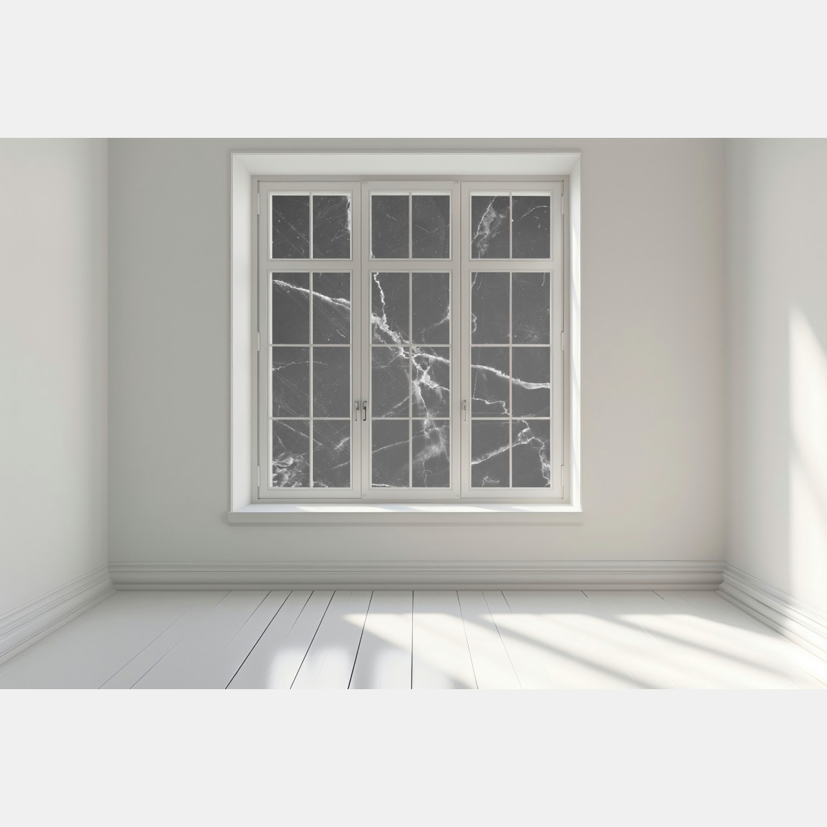 Fensteraufkleber schwarzer marmor mit weißen adern – Wallnifity® Fensteraufkleber schwarzer marmor mit weißen adern – Wallnifity®