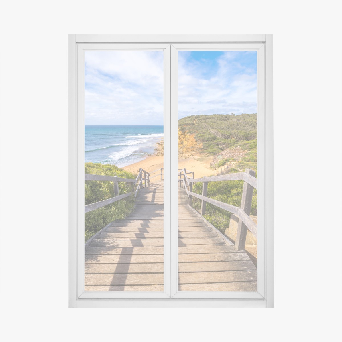 Fensteraufkleber weg zum Bells Beach küstenpanorama – Wallnifity®