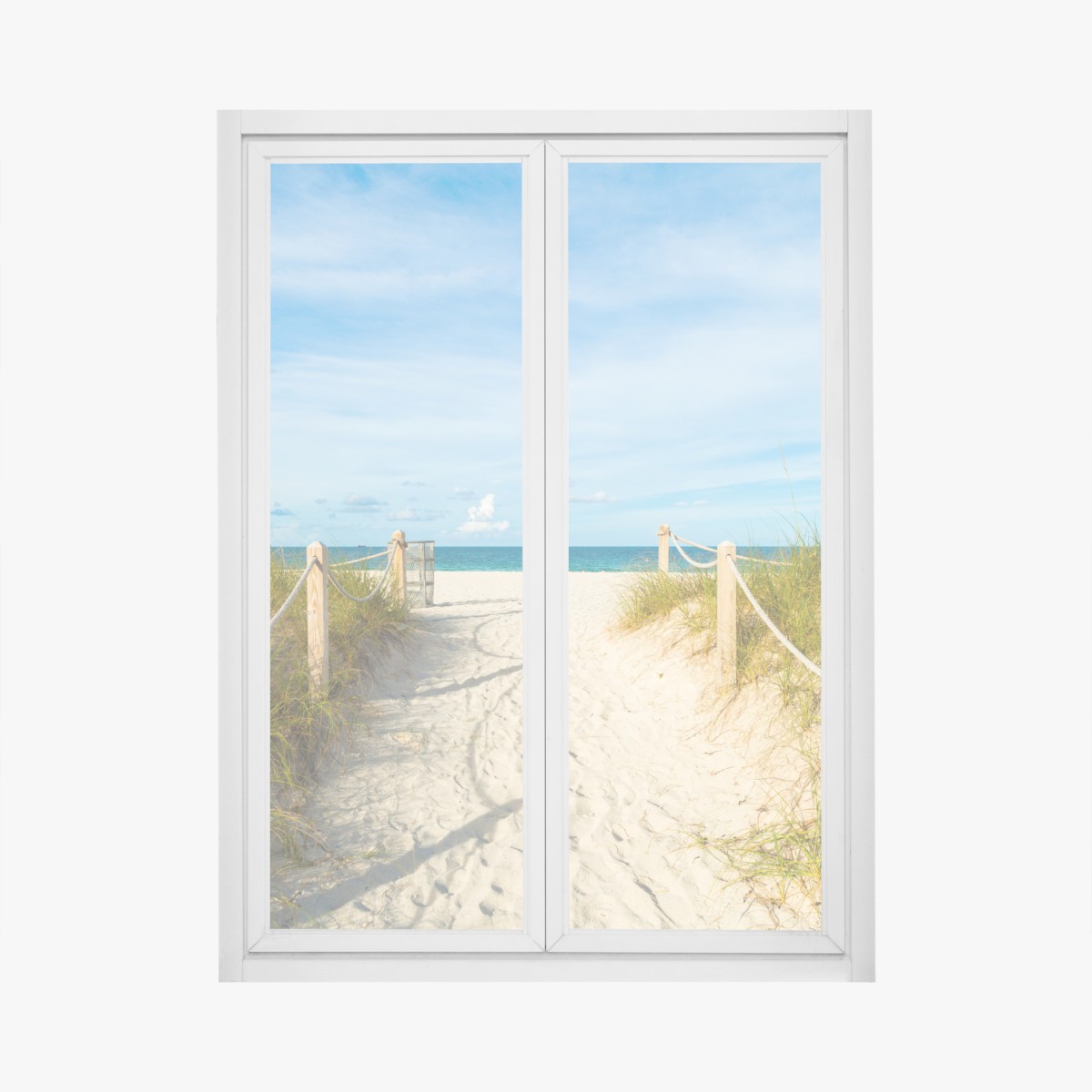 Fensteraufkleber weg zum strand in Miami – Wallnifity®
