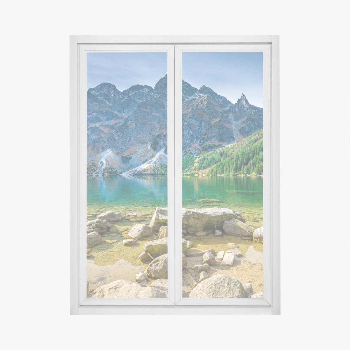 Fensteraufkleber Morskie Oko smaragdsee in Tatra – Wallnifity®
