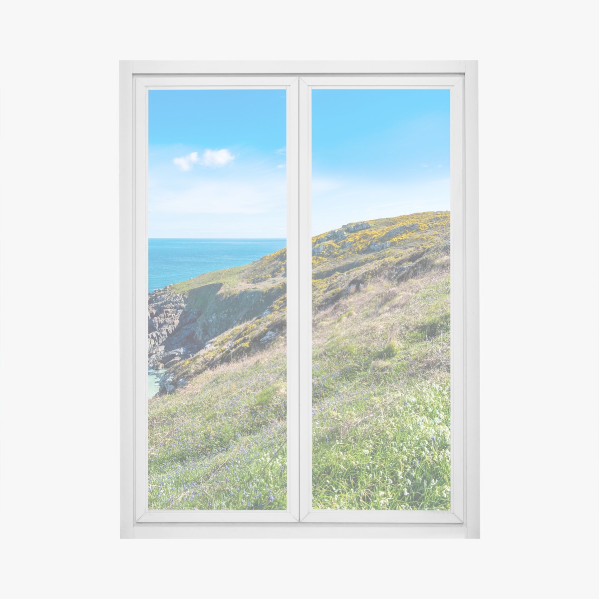 Fensteraufkleber küstenpfad nach Hor Point, St Ives – Wallnifity®