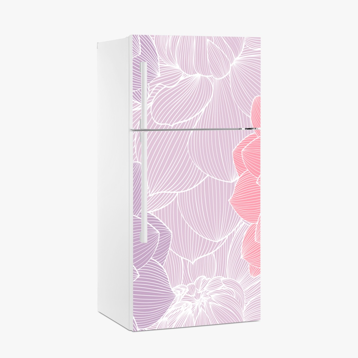 Kühlschrankaufkleber zartes pastell blumenmuster – Wallnifity®