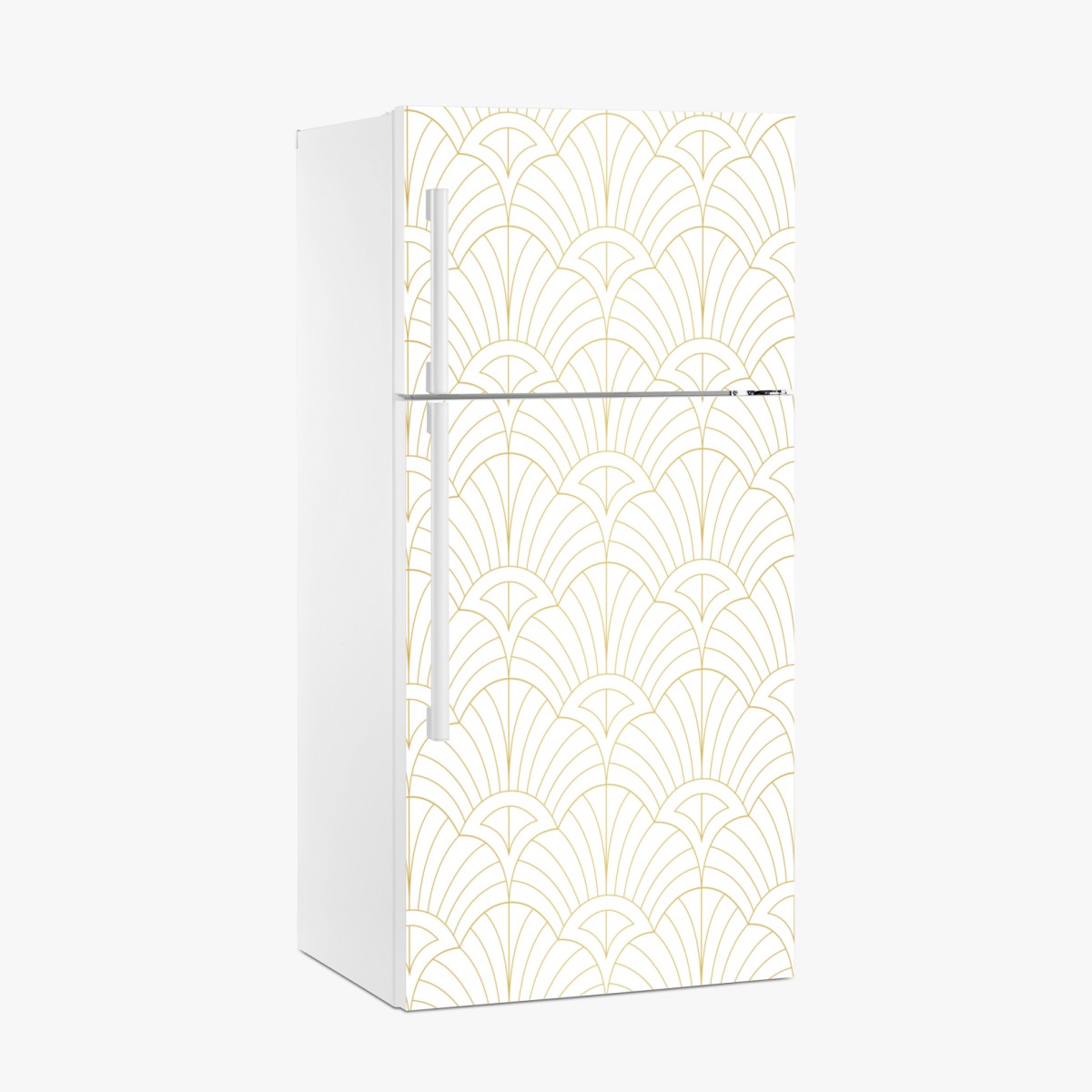 Kühlschrankaufkleber goldenes art deco muster – Wallnifity®