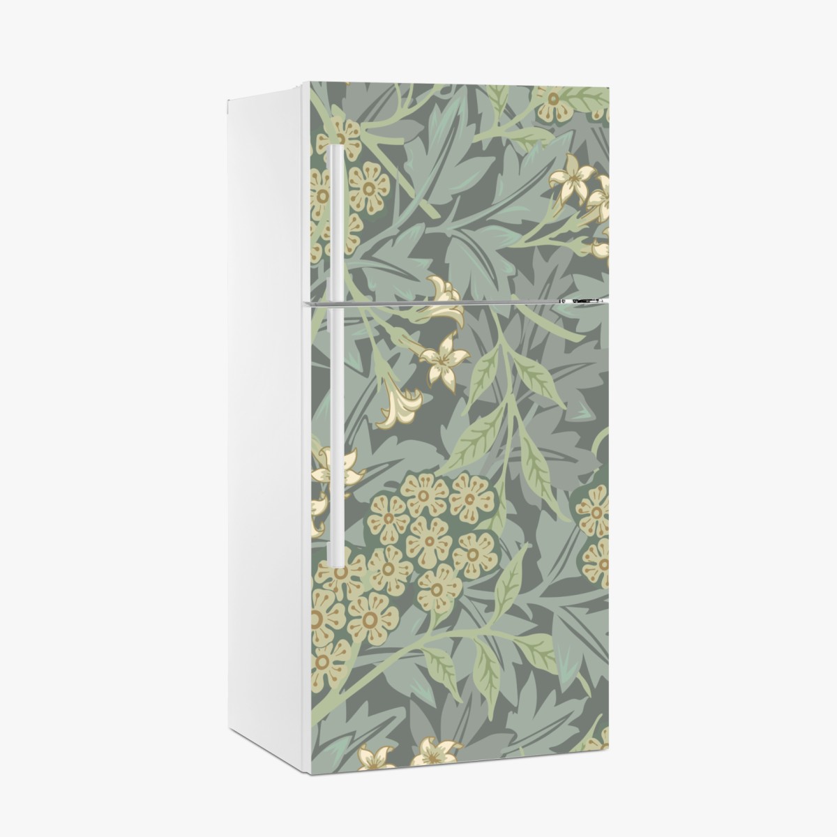 Kühlschrankaufkleber vintage botanisches blumenmuster – Wallnifity®