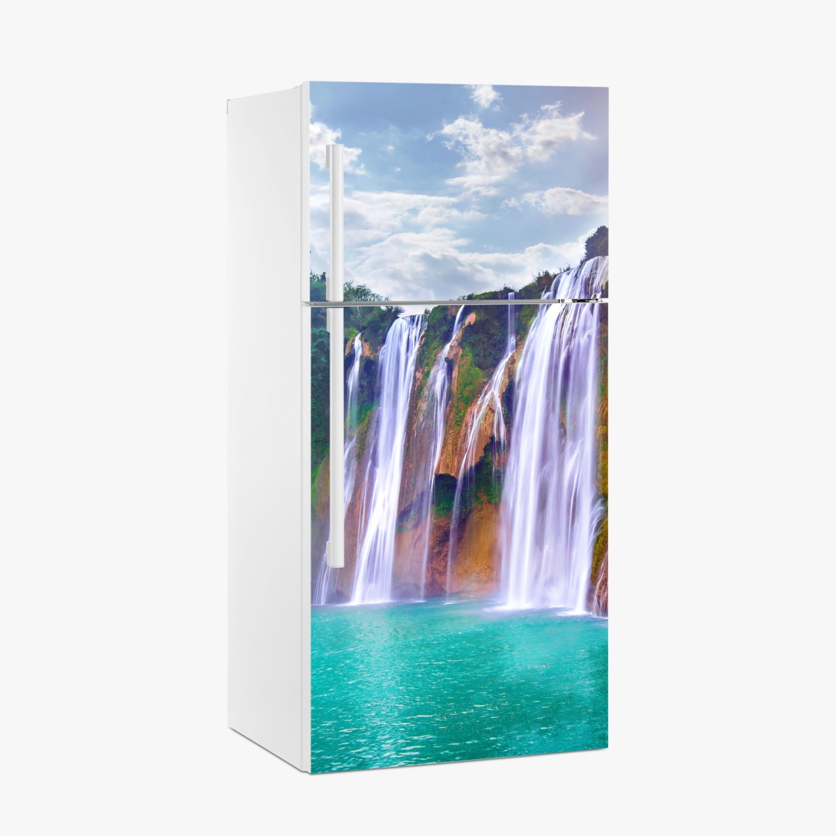 Kühlschrankaufkleber Jiulong wasserfall türkis kaskade in Luoping, China – Wallnifity®