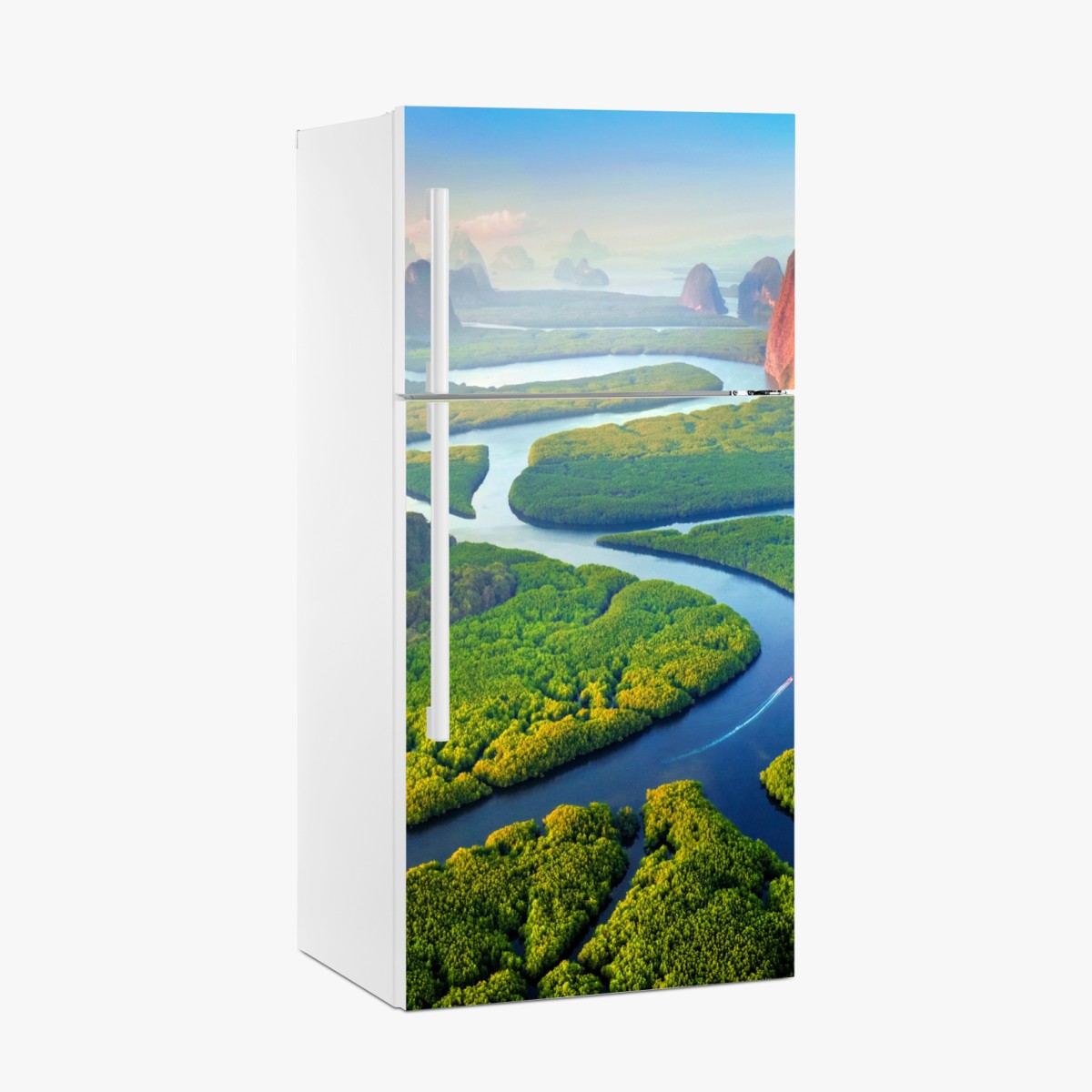 Kühlschrankaufkleber sonnenaufgang über der Phang Nga Bucht – Wallnifity®