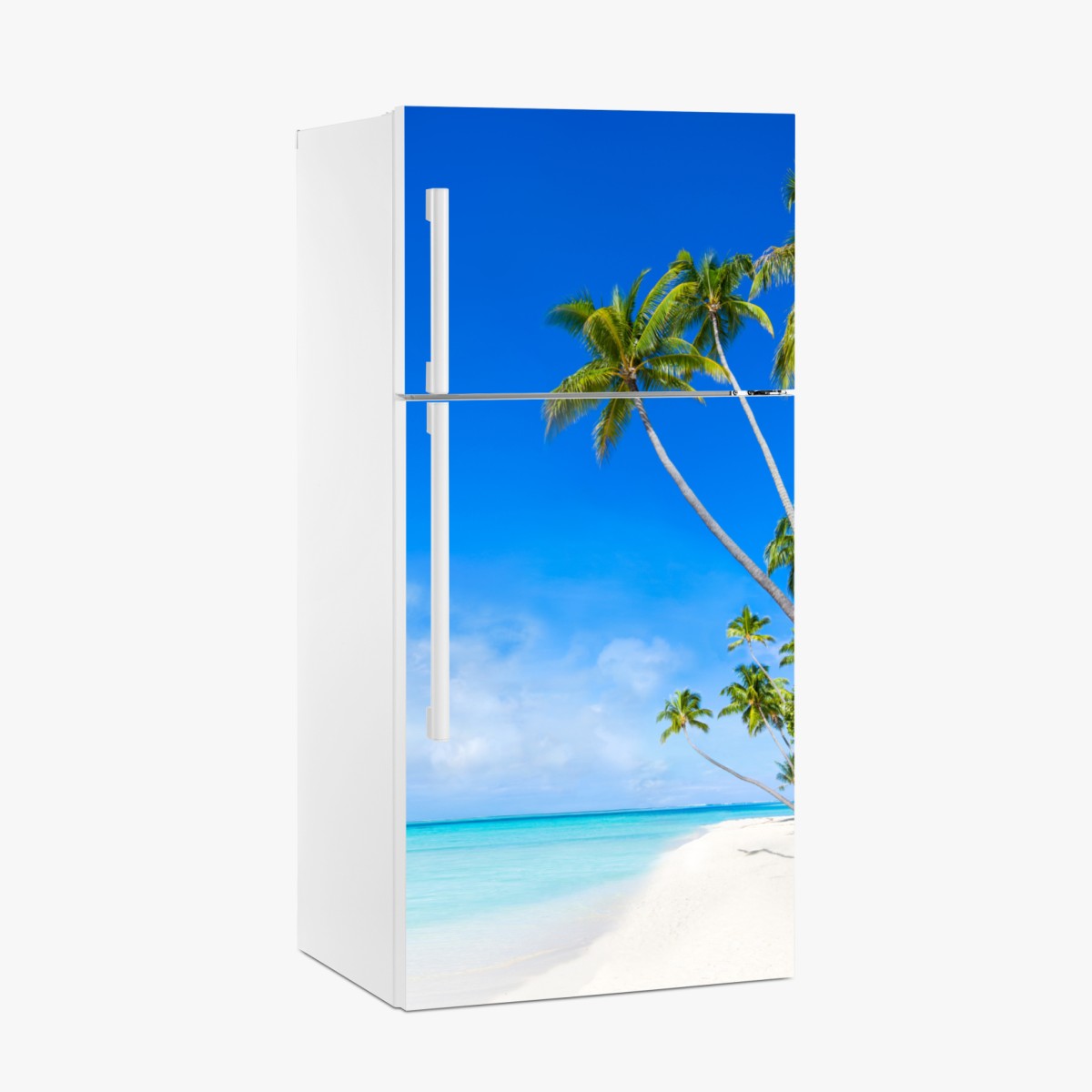 Kühlschrankaufkleber tropischer palmenstrand – Wallnifity®