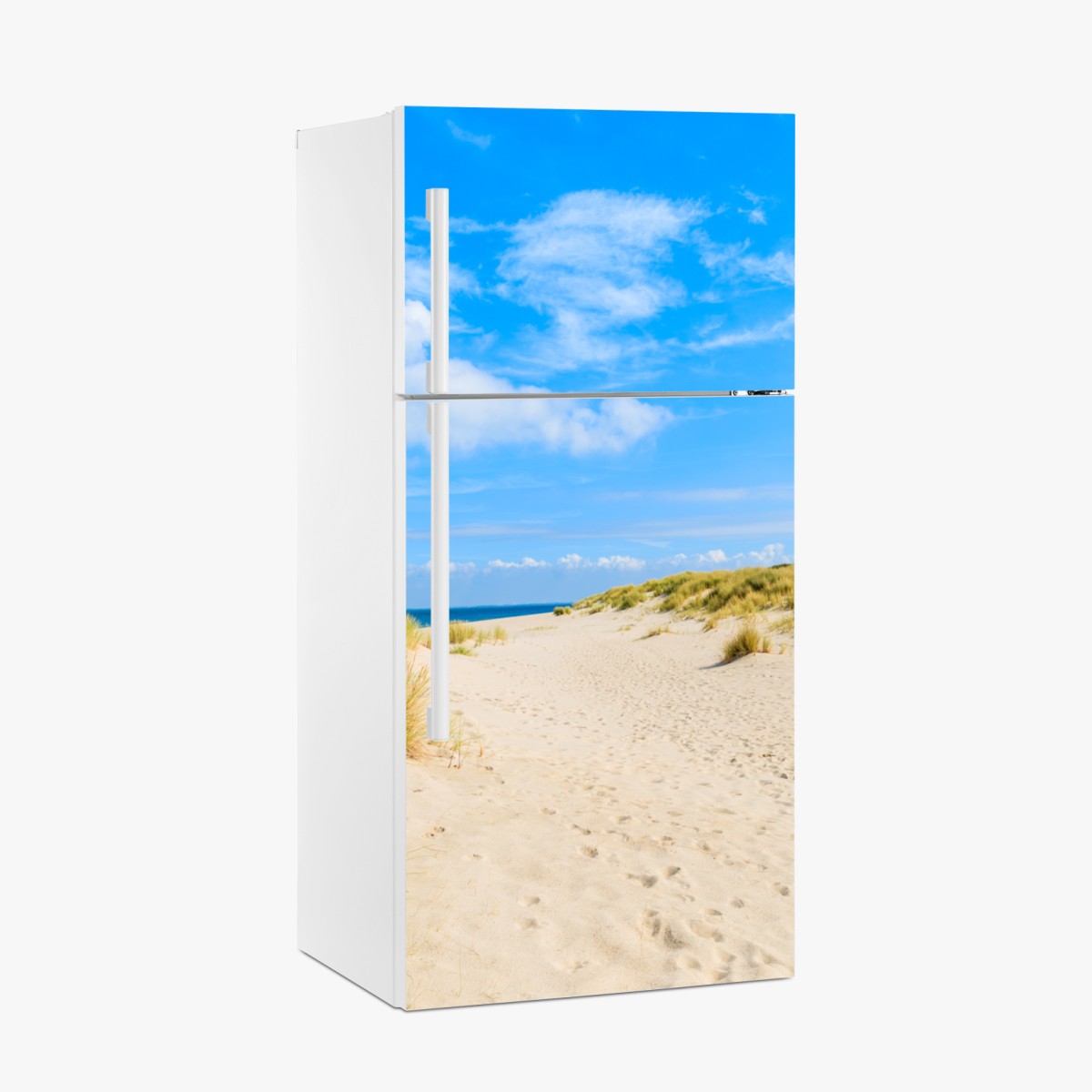 Kühlschrankaufkleber ruhige dünen Sylt mit leuchtturm – Wallnifity®