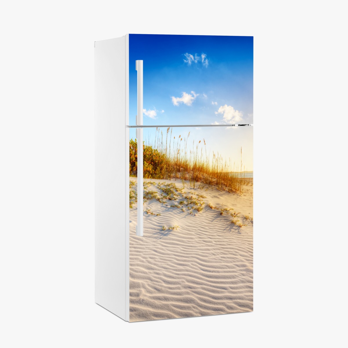 Kühlschrankaufkleber sonnenuntergang über sanddünen von Grace Bay – Wallnifity®