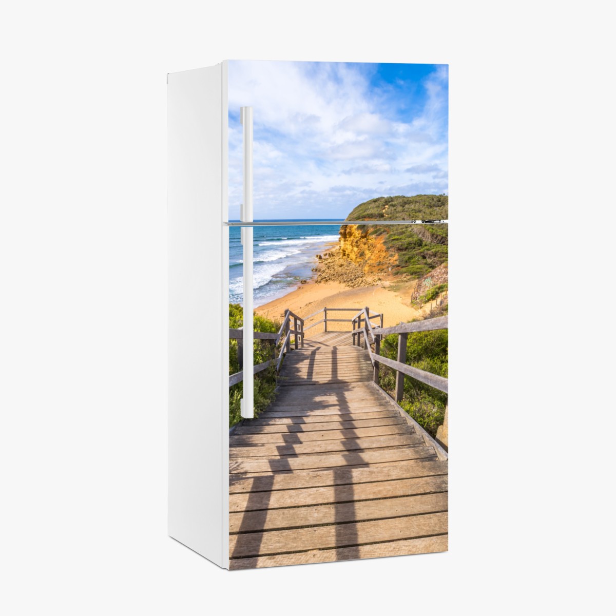 Kühlschrankaufkleber weg zum Bells Beach küstenpanorama – Wallnifity®