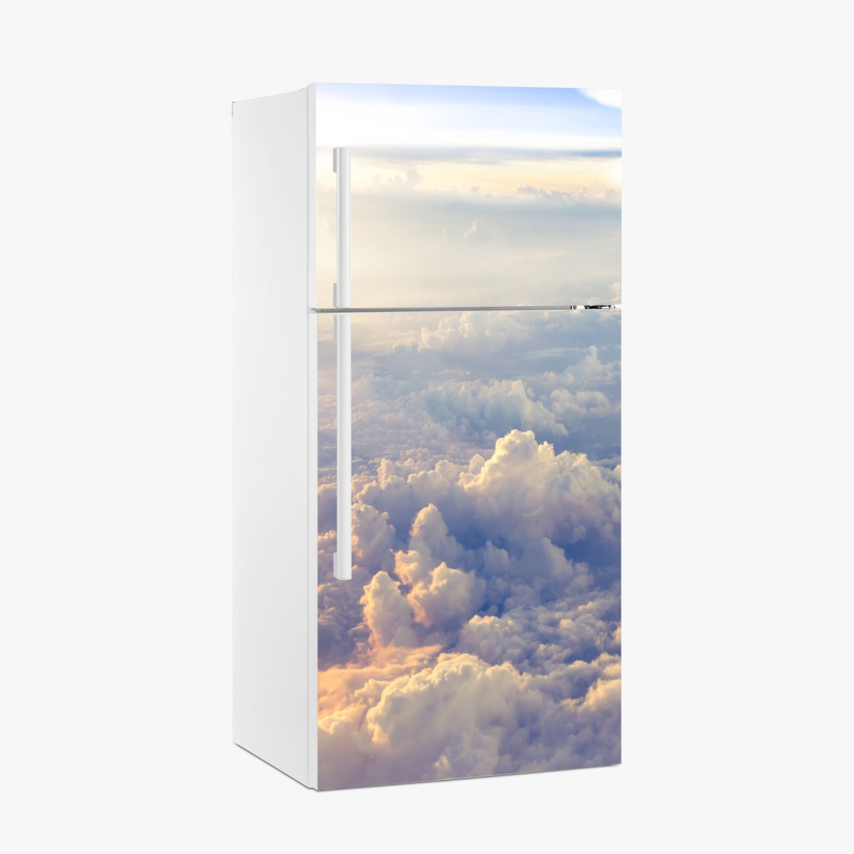 Kühlschrankaufkleber sonnenbeschienene wolken über dem horizont – Wallnifity®