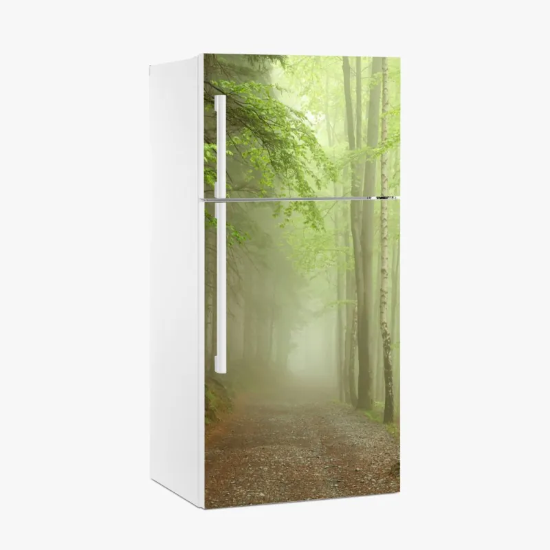 Kühlschrankaufkleber lebhafte türkis und limetten aquarellspritzer – Wallnifity®
