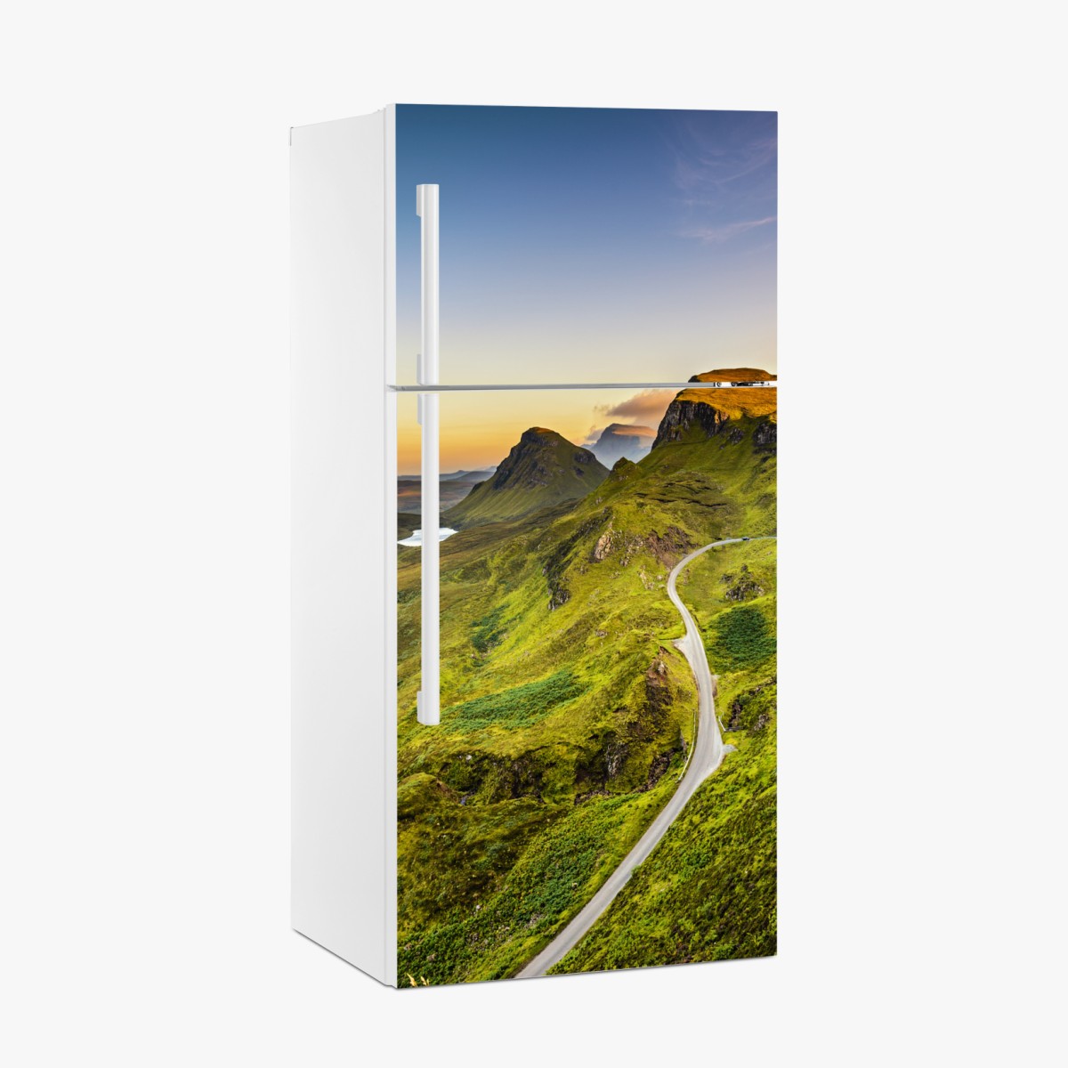Kühlschrankaufkleber sonnenuntergang über Quiraing, Isle of Skye – Wallnifity®