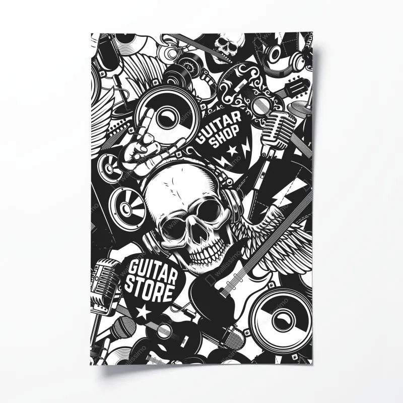 Poster sonnenaufgang über dem smaragdgrünen bergtal – Wallnifity®