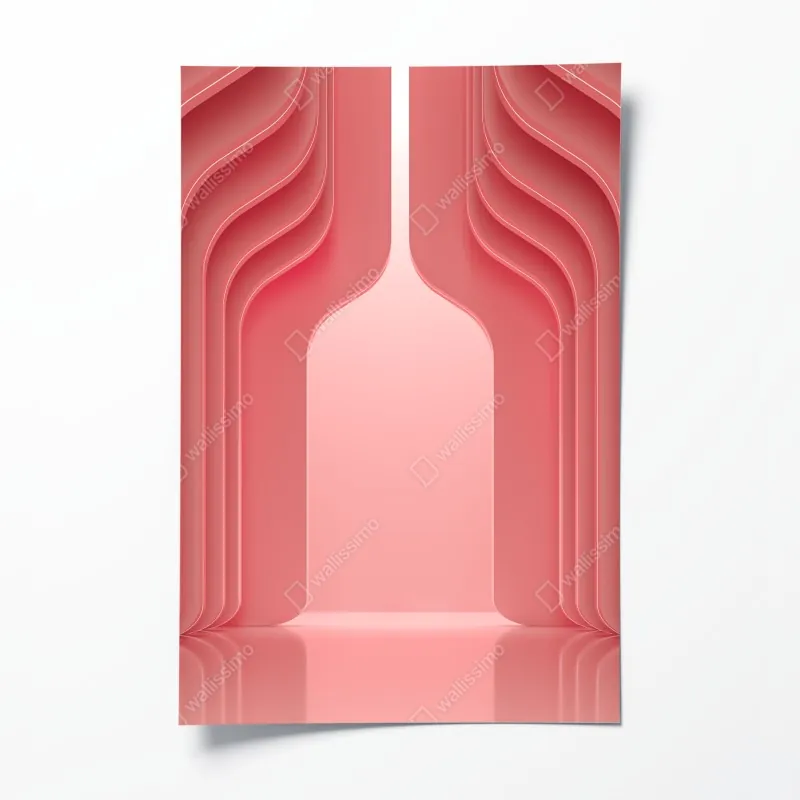 Poster türkisfarbenes küstenpanorama – Wallnifity®