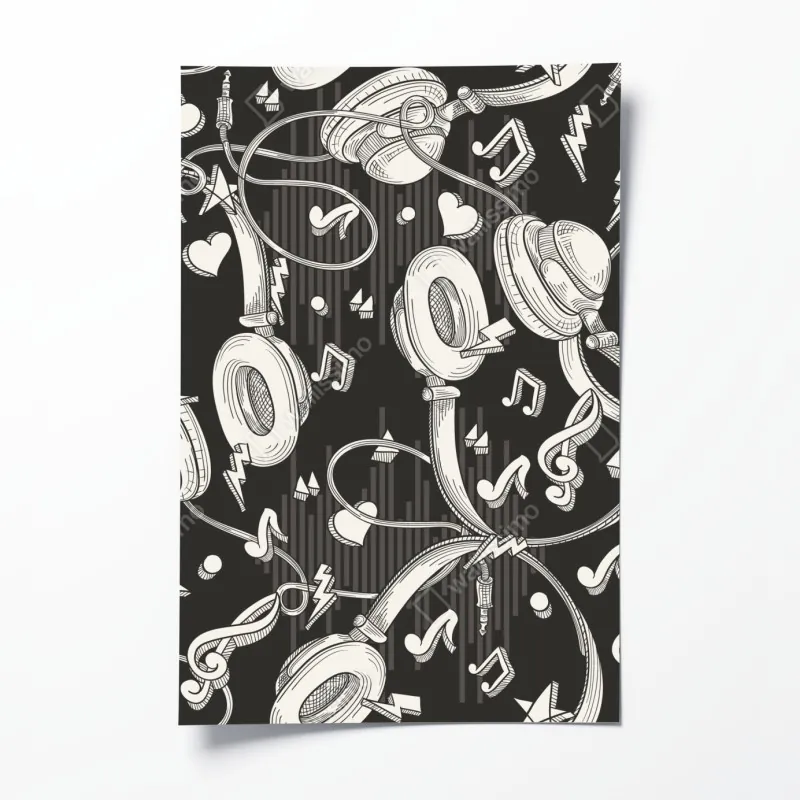 Poster aquarell tropische blätter muster – Wallnifity®