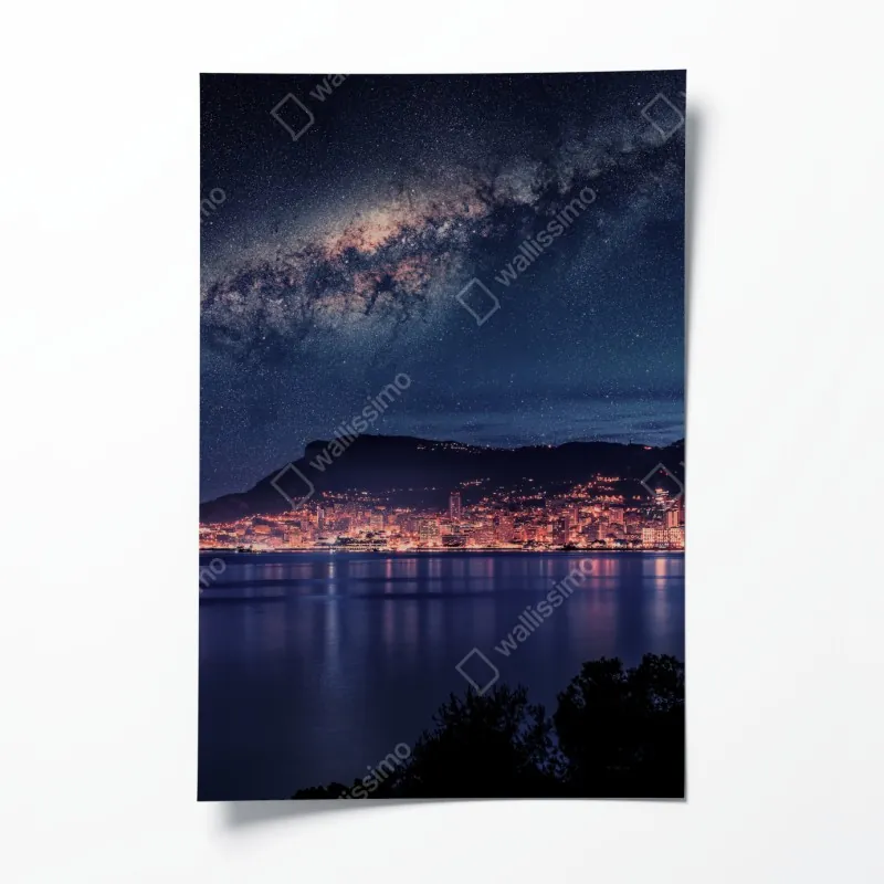 Poster kalifornische palmen bei Sunset Cliffs – Wallnifity®