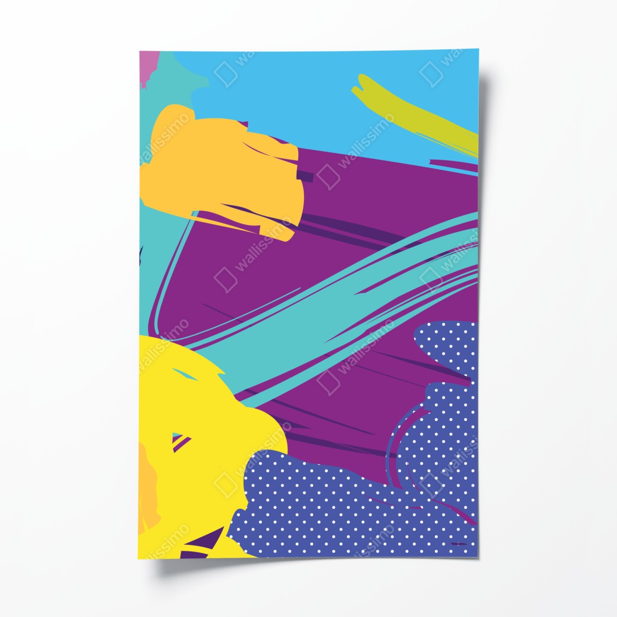 Poster lebendige abstrakte pop-art komposition – Wallnifity®