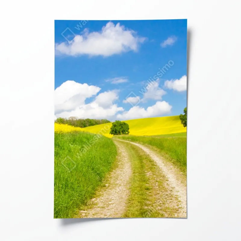 Poster gelbe geometrische abstraktion 3d – Wallnifity®