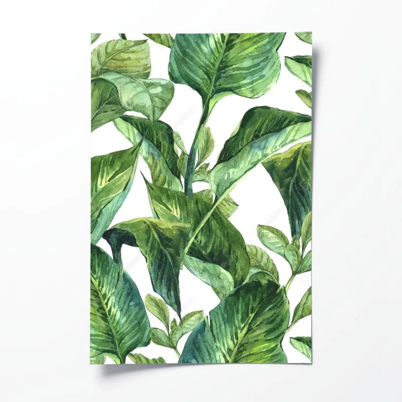 Poster verspieltes rosa flamingo-muster – Wallnifity®