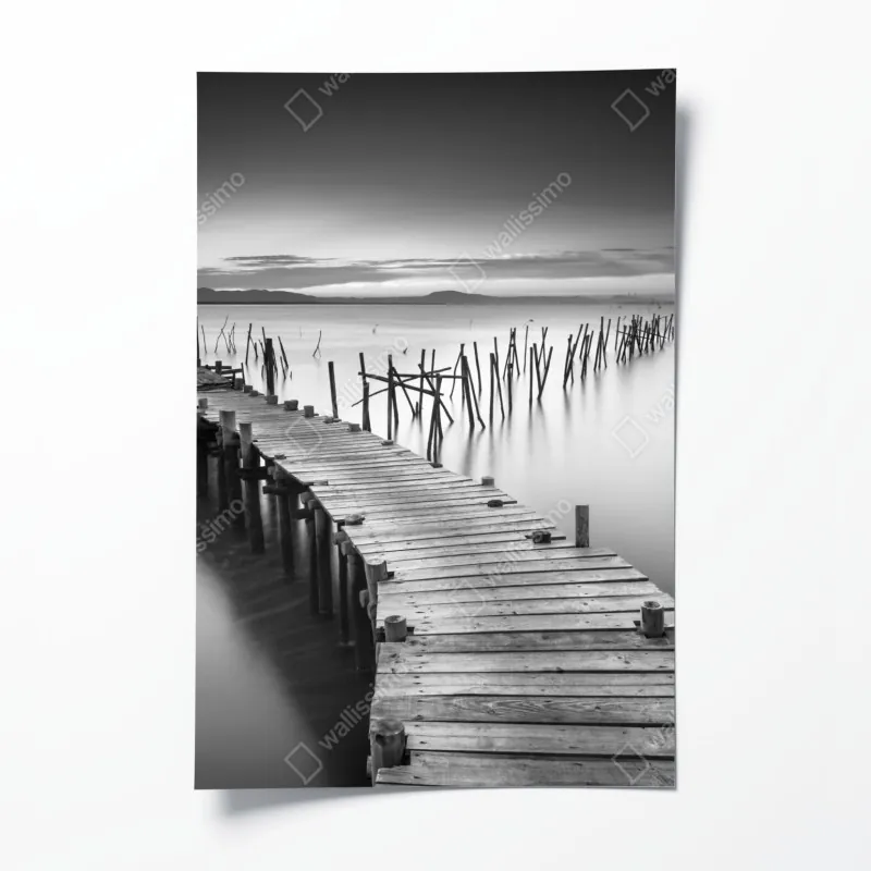 Poster nebliger morgen in den Karpaten – Wallnifity®