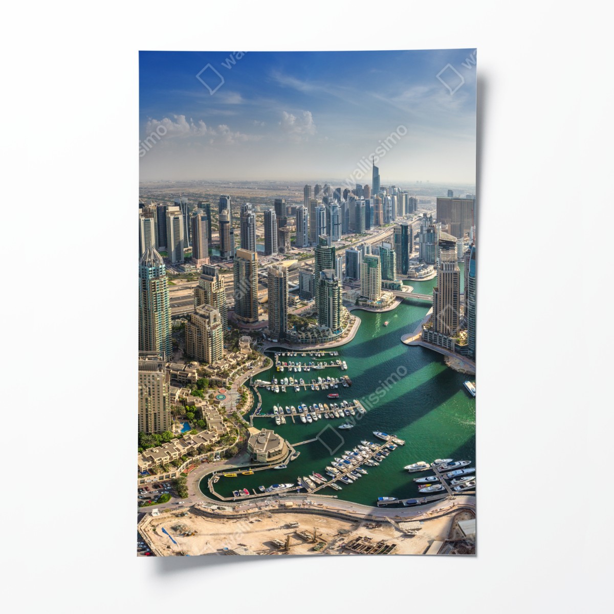 Poster Dubai Marina panorama skyline – Wallnifity®