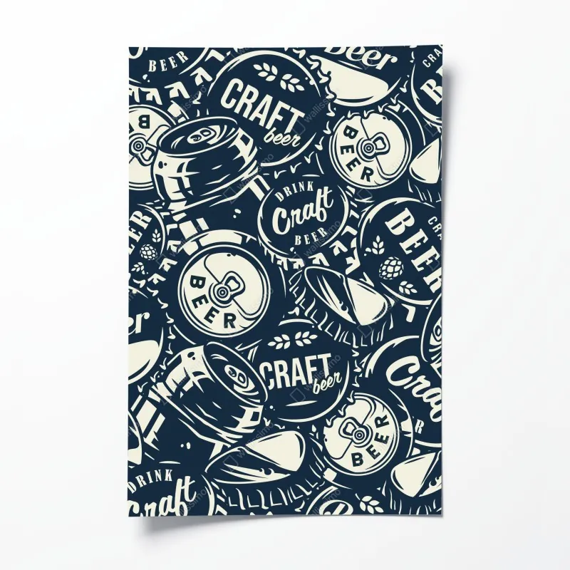 Poster Las Vegas skyline bei nacht – Wallnifity®