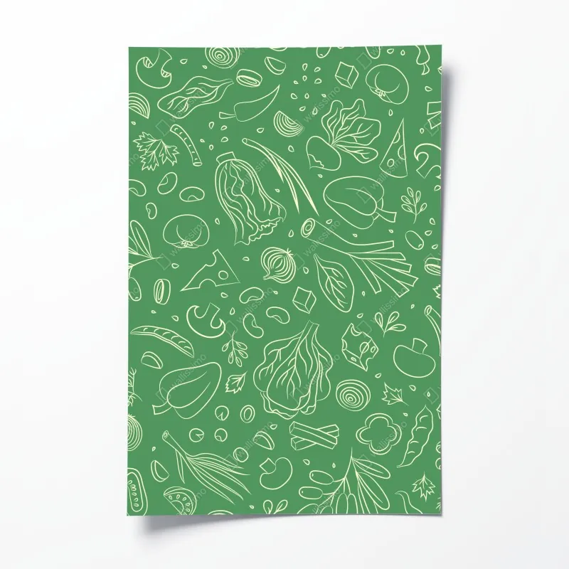 Poster türkisfarbenes küstenpanorama – Wallnifity®