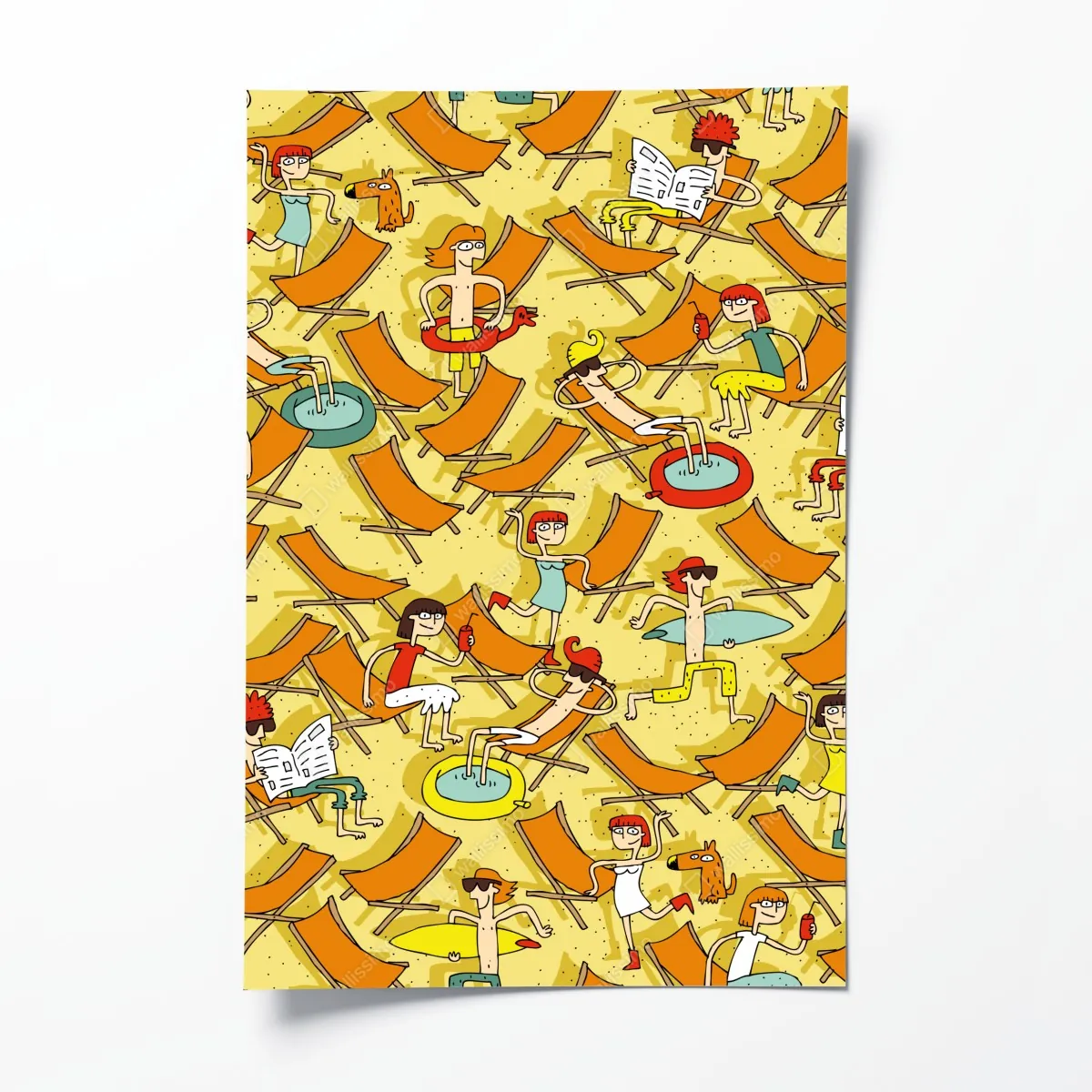 Poster sonniger tag am strand – Wallnifity®